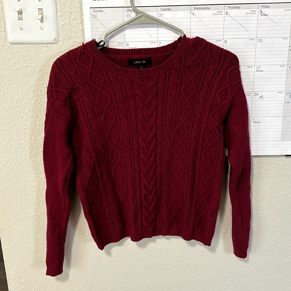 Love tree red sweater